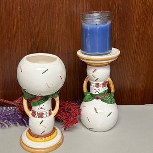 Vintage Limited Edition pottery Candle Holders